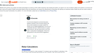 Screenshot of Rebar Calculations : r/Concrete - Reddit