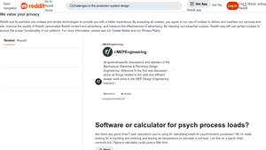 Screenshot of Software or calculator for psych process loads? : r/MEPEngineering