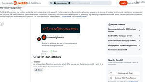 Screenshot of CRM for loan officers : r/loanoriginators - Reddit