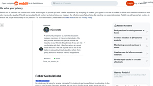 Screenshot of Rebar Calculations : r/Concrete - Reddit