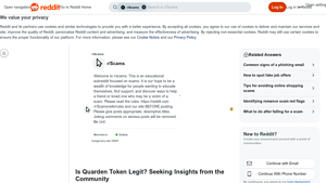 Screenshot of Is Quarden Token Legit? Seeking Insights from the Community