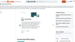 Screenshot of Current best VPS hosting : r/webhosting - Reddit