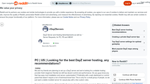 Screenshot of Looking for the best DayZ server hosting, any recommendations? : r ...