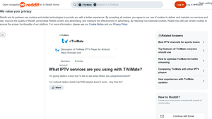 Screenshot of What IPTV services are you using with TiViMate? - Reddit