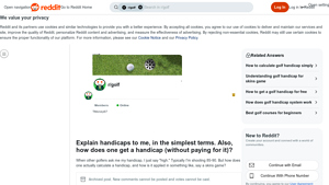 Screenshot of Explain handicaps to me, in the simplest terms. Also, how does one ...
