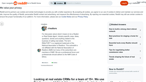 Screenshot of Looking at real estate CRMs for a team of 15+. We use Brivity now ...