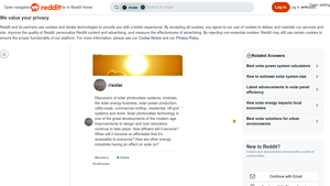 Screenshot of Solar Calculator Without Submitting to Solar Companies - Reddit