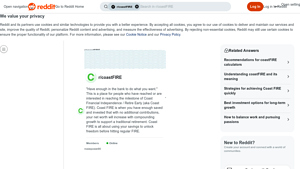 Screenshot of Need a Good Calculator : r/coastFIRE - Reddit