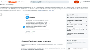 Screenshot of US-based Dedicated server providers : r/Hosting - Reddit