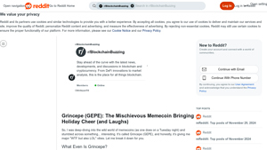 Screenshot of Grincepe (GEPE): The Mischievous Memecoin Bringing Holiday ...