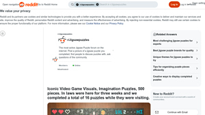 Screenshot of Iconic Video Game Visuals, Imagination Puzzles, 500 pieces. In ...