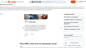 Screenshot of What CRMs / sales tools are salespeople using? : r/askcarsales