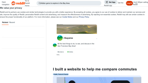 Screenshot of I built a website to help me compare commutes : r/bayarea - Reddit