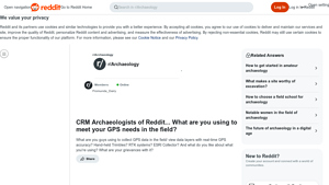 Screenshot of CRM Archaeologists of Reddit... What are you using to meet your ...