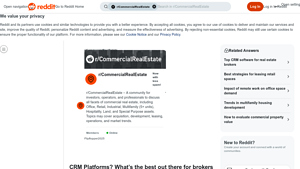 Screenshot of CRM Platforms? What's the best out there for brokers - Reddit