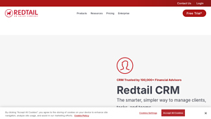 Screenshot of The #1 CRM for Financial Advisors - Redtail Technology