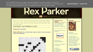 Screenshot of Rex Parker Does the NYT Crossword Puzzle