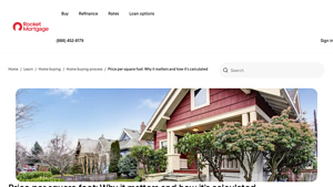 Screenshot of Price per square foot: Why it matters and how it's calculated