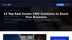 Screenshot of Top 13 Real Estate CRM Solutions for Business Growth - Rolustech