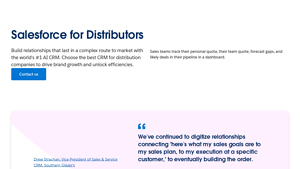 Screenshot of Best CRM for Distribution Companies | Salesforce US