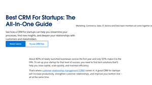 Screenshot of Best CRM For Startups: The All-In-One Guide - Salesforce