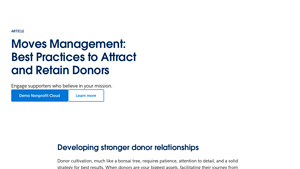 Screenshot of A Guide to Moves Management for Nonprofits | Salesforce US