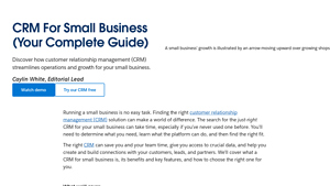 Screenshot of CRM For Small Business (Your Complete Guide) | Salesforce US