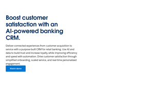 Screenshot of Best Banking CRM & Retail Banking Software | Salesforce US