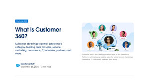 Screenshot of What Is Customer 360? | Salesforce