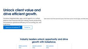 Screenshot of Best CRM Software for Accounting | Salesforce US