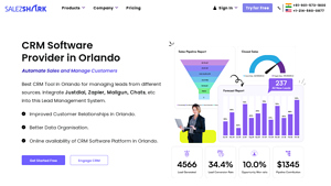 Screenshot of Best CRM Software in Orlando of 2025 - SalezShark