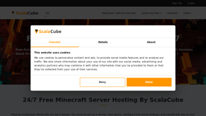Screenshot of Free Minecraft Server Hosting 24/7 - ScalaCube