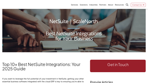 Screenshot of Top 10+ Best NetSuite Integrations: Your 2025 Guide - ScaleNorth