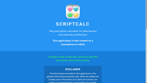 Screenshot of ScriptCalc: Prescription Calculator for Pharmacists and Pharmacy ...
