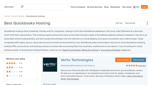 Screenshot of Best Quickbooks Hosting in 2025 - Serchen