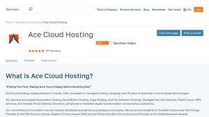 Screenshot of Ace Cloud Hosting Product Details | Reviews, Pricing and Alternatives