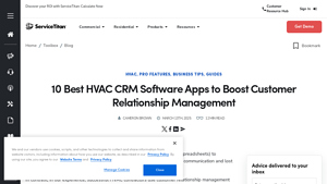Screenshot of 10 Best HVAC CRM Software Apps to Boost Customer Relationship ...