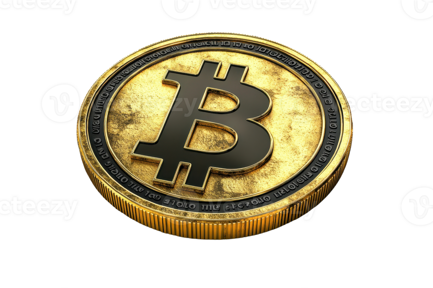 Featured image for shawk coin - Close-up of a gold Bitcoin coin with a ...