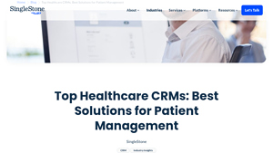 Screenshot of Top Healthcare CRMs: Best Solutions for Patient Management