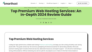 Screenshot of Top Premium Web Hosting Services: An In-Depth 2024 Review Guide