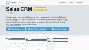 Screenshot of Salsa CRM (Acquired) + 2025 Alternatives - Software Connect