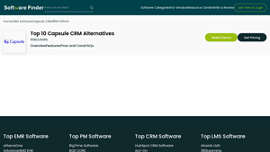 Screenshot of Top Capsule CRM Alternatives – Compare & Choose 2025