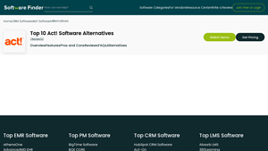 Screenshot of Top Act! Software Alternatives - Compare & Choose - 2025