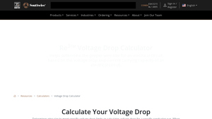 Screenshot of 3TM - Voltage Drop Calculator - Southwire