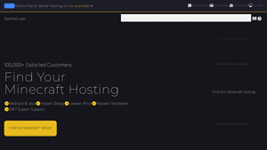 Screenshot of Sparked Host - Minecraft Server Hosting