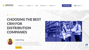 Screenshot of Choosing the Best CRM for Distribution Companies - SPOTIO