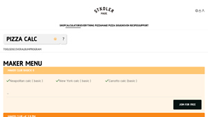 Screenshot of Pizza calculator - Stadler Made