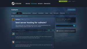 Screenshot of best server hosting for valheim? - Steam Community