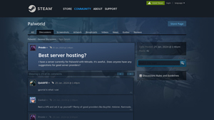 Screenshot of Best server hosting? :: Palworld General Discussions