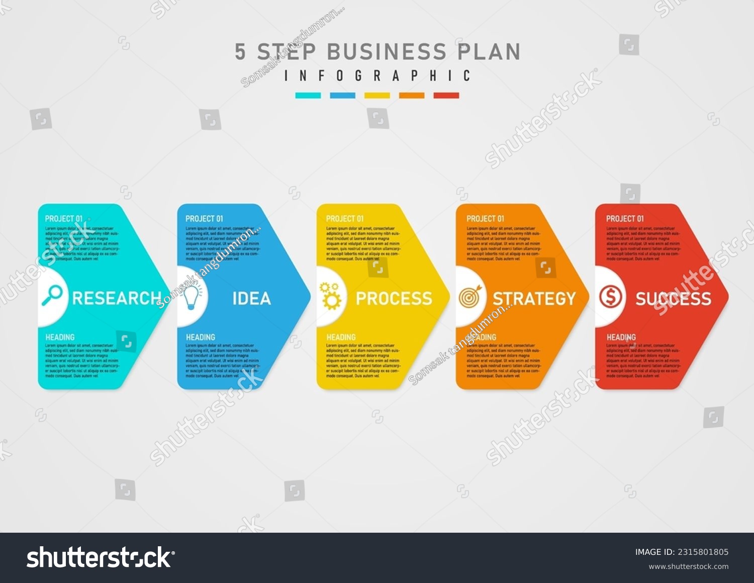 Featured image for stepper calculator - Infographic Template 5 Steps Business ...